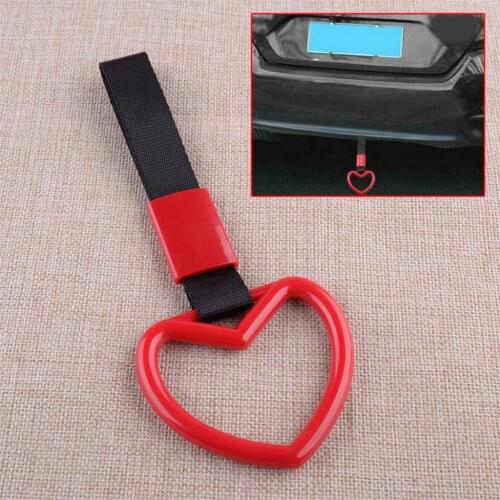 CITALL Heart Red Ring Subway Train Bus Car Handle Strap Charm Drift Universal