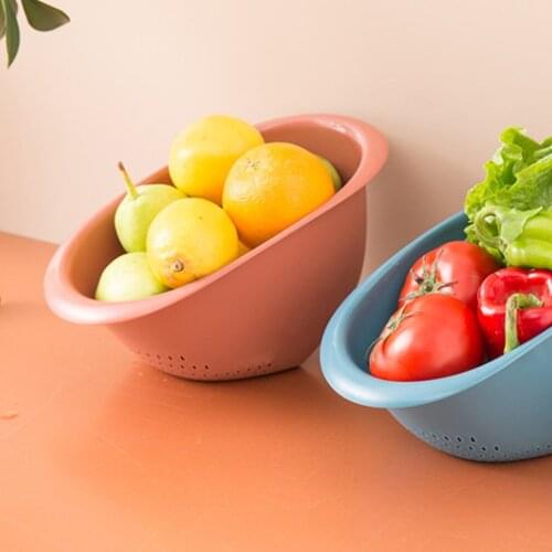 Creative Kitchen Drain Basket Vegetable Basket Portable Rice Washing Machine Sieve Fruit And Vegetable Basket