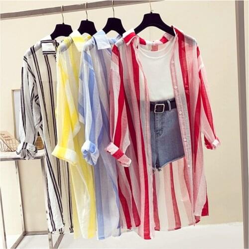 MISS Feb Plum Women's Striped Shirts