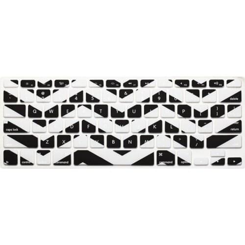 Fashion Unique Waves Design Anti Spill Silicone Keyboard Protective Film for Apple Macbook 12 Inches (US Version) MEAFO