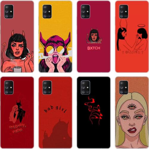 Lovely Devil woman Soft Case for Samsung Galaxy A10 A21 A30 A50 A70 S A20 E A40 A01 A11 A31 A41 A51 A71 A81 A91 Silicone Cover