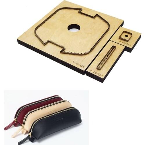 New Japan Steel Blade Rule Dies Cutter Zipper Bag Pen Stationery Cases Pencil Holder Leather Craft Tools
