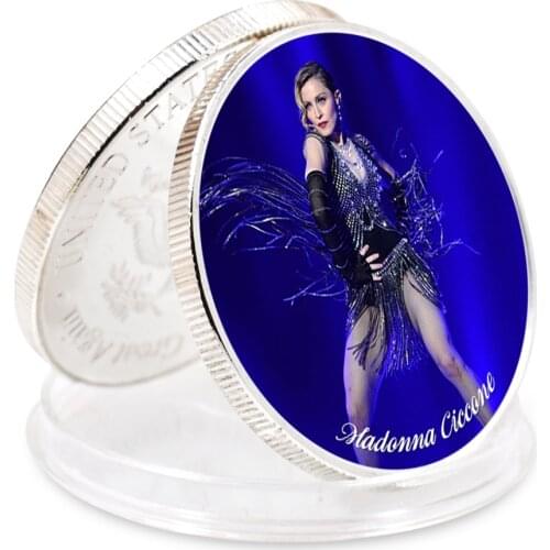 2021 Holiday Gift Challenge Coin Madonna Siliver Plated Coin Challenge Coin Business Gift Art Craft