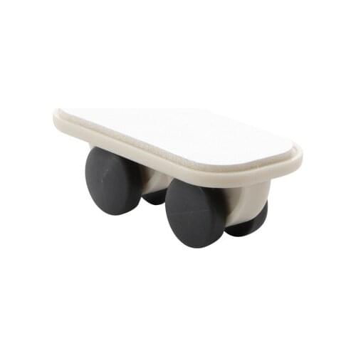 Self-adhesive Swivel Casters Furniture Wheel For Storage Box Trash Can White/Dark Blue caster