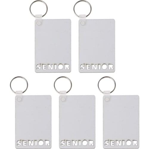 Sublimation Blanks Keychains Board Ornaments DIY Heat Transfer Keychains Double-Sided Pendants Keychains for Sublimation