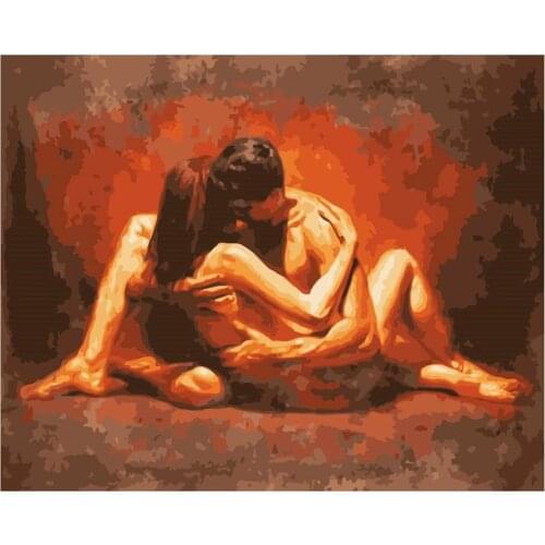 Sexy Woman Printed Fabric 11CT Cross Stitch DIY Embroidery Kit DMC Threads Painting Knitting Sewing Handiwork Promotions