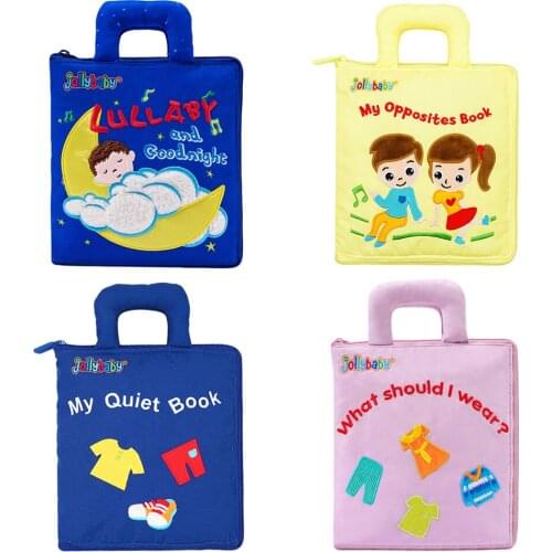 Cloth Books Toys for Kids 1 Year Old Baby Books Learning Education Activity Story Book for Toddlers 2 Years Gifts