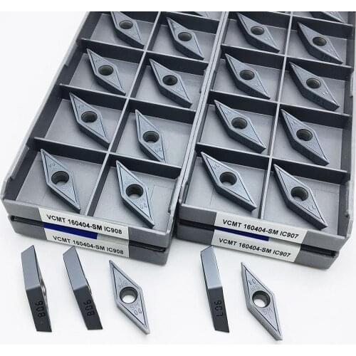 VCMT160404 SM IC907 IC908 VCMT160408 SM IC907 IC908 Carbide tool CNC lathe tool Cutting tool Indexable metal turning tool