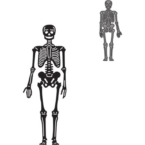 Skull Man Scrapbook Die Cuts Halloween Decorative Embossing Papercard Crafts Die 2021