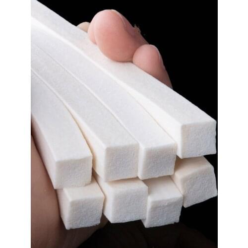 1Meter Silicone Foam Tape Square Sponge Strip White Silicone Foamed Rubber Doors Windows Gasket Trim Seal Sponge Bar Seal Strip