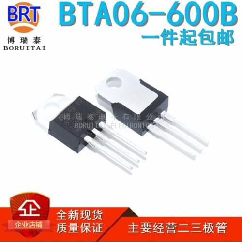 10pcs/lot BTA06-600B BTA06 BTA06-600 TO-220 Triacs 6 Amp 600 Volt thyristor new original