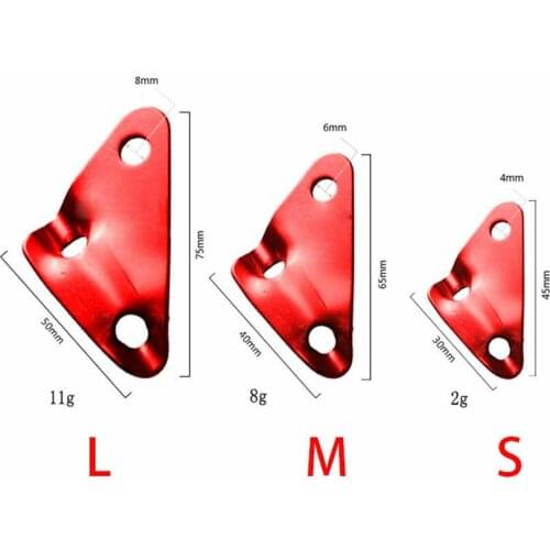10Pcs Red Alloy Tent Cord Rope Fastener Wind Rope Buckle Triangle Tensioners