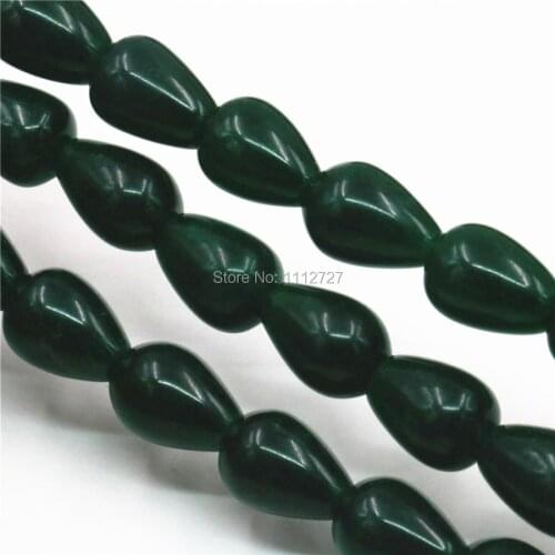 4x6 6x8 8x10 8x12 10x15mm Accessory Crafts Ornament Dark Green Malay Chalcedony Loose Beads Stone DIY Jewelry Making Girls Gifts
