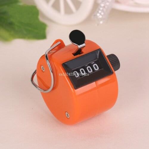 500pcs 4 Digital Tally Counter Mechanical Manual Palm Clicker Number Count Timer Tally Counter Number Count Golf