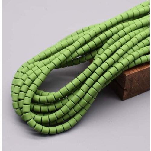 6mm Polymer Clay Tube Beads Loose Spacers Beads for Jewelry Making DIY Findings Bracelet Necklace Accessory Wholesale