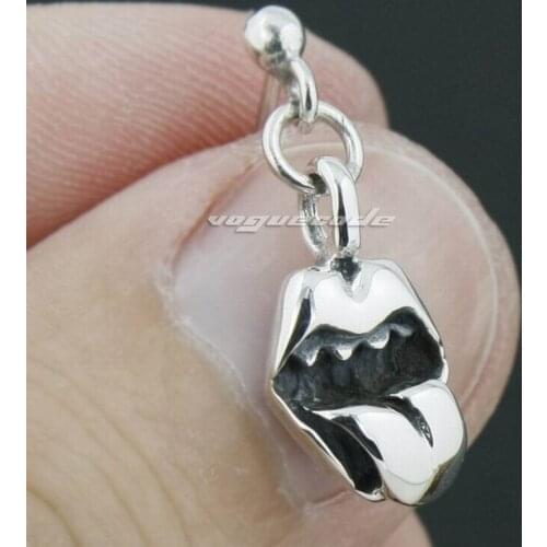 925 Sterling Silver Mouth Tongue Earring Fashion Stud Earring 8M020