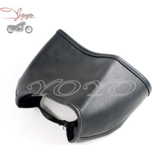 Tank BRA Kit PU Leather Cap Protect Cover Shield For Harley Touring Freewheeler Street Electra Tri Glide Road King FLHR 97-17
