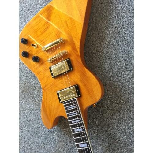Free delivery / transparent yellow rosewood fingerboard high quality special shaped Guitar / China Electric Guitar