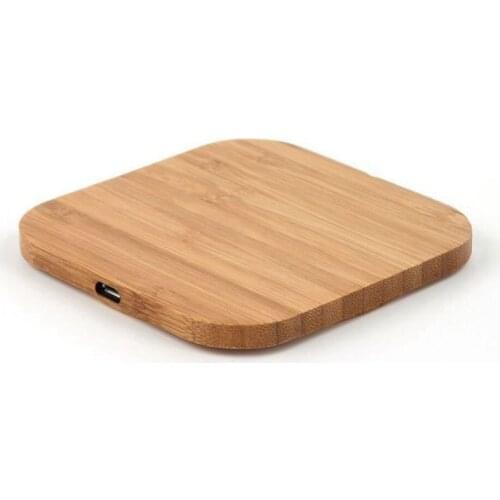 New-Portable Qi Wireless Charger Charging Slim Wood Pad For iPhone 8/iPhone 8 Plus/iPhone X Smart Phone Wireless Charger Pad F