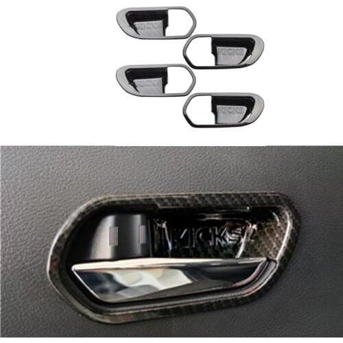 For Nissan Kicks 2017-2021 Car Interior Door Handle Bowl ABS Decoration Cover