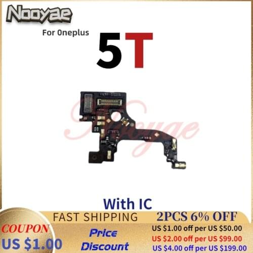 For Oneplus 1+ 5T A5010 Microphone Module Flex Cable Mic Connector Board With IC + Tracking