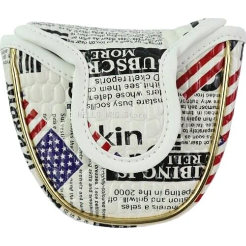 HELLO NRC Golf Clubs Blade Putter Head Covers Mallet Headcovers 1PCS Thick PU for Men Women