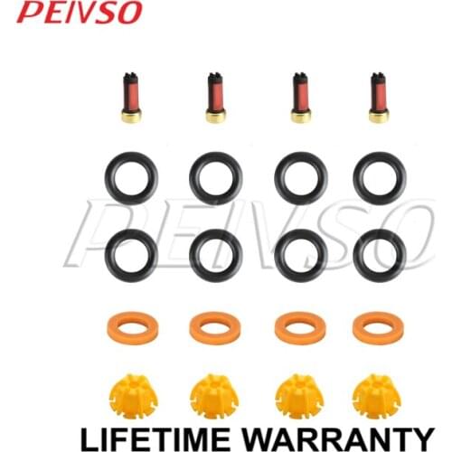 Fuel Injector Service Repair Kit Orings Filters Pintle Caps for BMW 91-94 I4