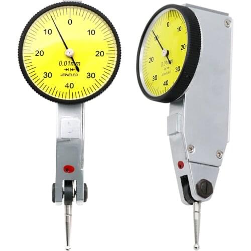 0-0.8mm Precision Waterproof Dial Gauge Test Lever Indicator Dial Gauge Scale Meter Accuracy Indicator Center Finder Micrometre