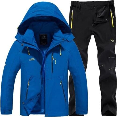 Summer Autumn Outdoor Fishing Suits Man Waterproof Hiking Camping Fishing Jacket Pants Mens Breathable Fishing Windbreak