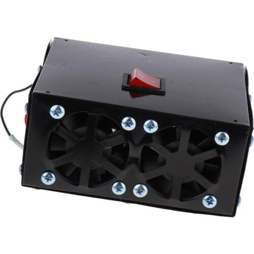 Windshield Car Heater Fan - Portable Car Defroster Defogger 24V Truck Car Heat Fan 500W (Black)