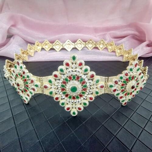 European fashion rhinestone belt, square waist chain piece design, elegant design, suitable for womens wedding belt