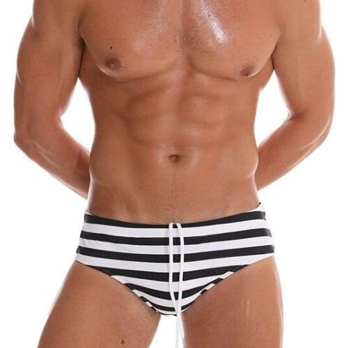 Sexy Pouch Pad Swimwear Men Swimming Trunks Mens Swim Briefs Gay Man Bikini Swimsuit For Beach Surf Bathing Suit Sport Wear
