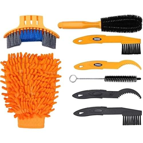 Bicycle Chain Cleaner Scrubber Brushes Mountain Bike Wash Tool Set Cycling Cleaning Kit Bicycle Repair Tools Bicycle Accessories