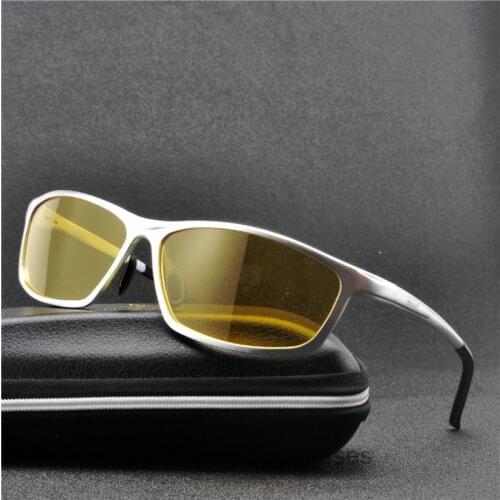 Night Vision Driving Glasses Men Night Driver Goggle Men Sunglasses for Night Vision Lens Aluminium Night Sunglasses Men NX