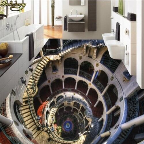 Beibehang Custom Photo Wallpaper Floor Painting Shocked 3D Stereo Floor Painting Mural Living Room TV Background