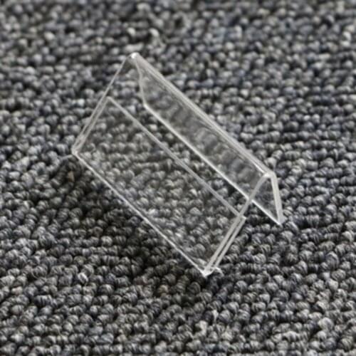 25pcs 20x40mm Transparent Plastic Desk Price Tag Sign Stand Acrylic Poster Photo Picture Label Racks Frame