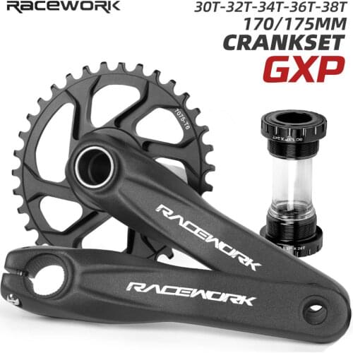 RACEWORK crankset 170MM 175MM Bicycle Chainring 30T 32T 34T 36T 38T Narrow Wide Bike MTB Crown For SRAM SHIMANO Deore