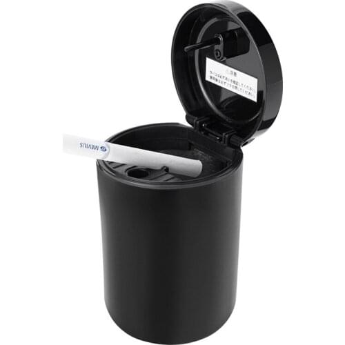 Newest Car Portable Cigar Cigarette Ashtray Smokeless Black Car Ashtray With