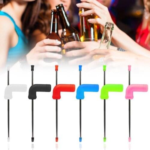 Beer Snorkel Straw Beer Funnel Double Snorkel Drinking Beer Bar Tools Festivals Party Beer Dispenser Beer Straws For LONGPARTNER