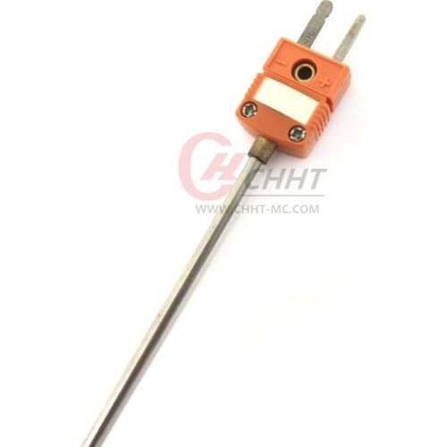 High Temperature Stainless Steel Type N Thermocouple Probe 3*300mm with Connector