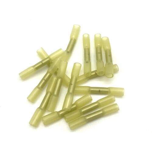 10pcs BHT0.5 Heat Shrinkable Butt Waterproof Connector 20-22AWG 0.3-0.5mm2 Splice Butt Heat Shrink Tube Joint Crimp Terminal