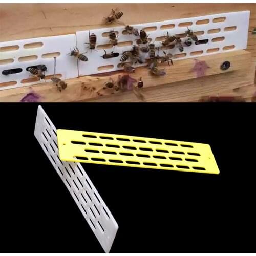 200PCS Beekeeping Bees Prevent Escape Tablets Sheet Pieces Plastic Prevention Holes Spacer Nest Door Plate Supplies Bee Tools