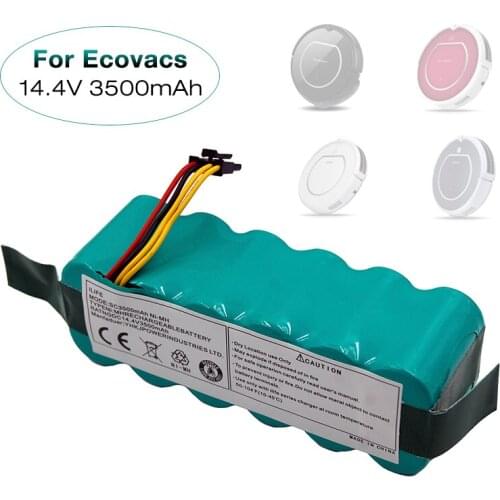 NEW Vacuum Cleaner Battery 14.4V 3500mAh Ni-MH Rechargeable Battery for Ecovacs Mirror CR120 Dibea X500 X580 KK8 Haier T320 T325