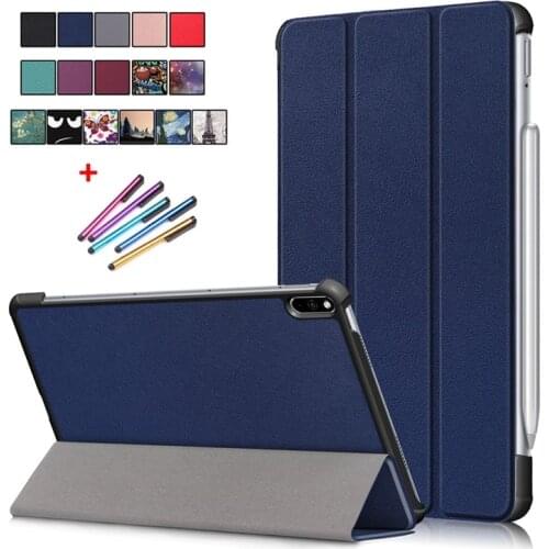 Case For Huawei MatePad Pro 10.8 Case Tri-Fold PU Leather Stand Tablet Funda For Huawei Matepad Pro Case Cover 10.8 inch
