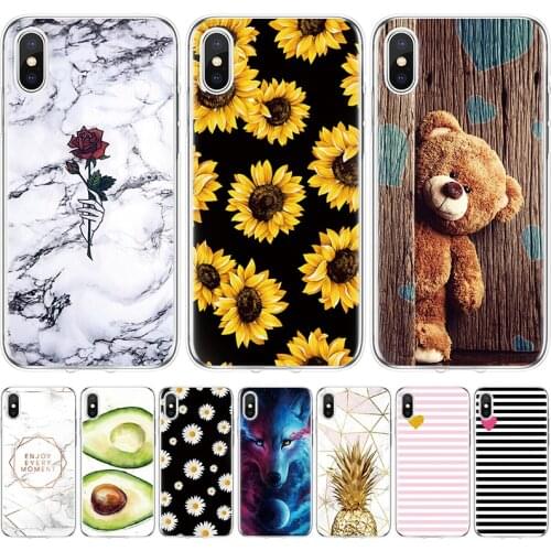Case For iPhone X XS XR 10 Cases Soft Silicon TPU Cover For iPhone XS Max Coque Etui Bumper Phone Back Cover Full 360 Protective
