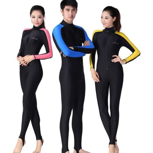 DIVE&SAIL UV Sunscreen Lycra Diving Wetsuit Scuba Snorkeling Diving Suit Men Women Rashguard Long Sleeve Swimwear UPF 50+ Surf