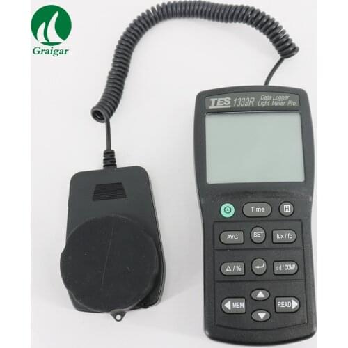 Hot sale TES-1339R Data Logger Light Meter Tester 0.01 to 999900 Lux PC Data Record