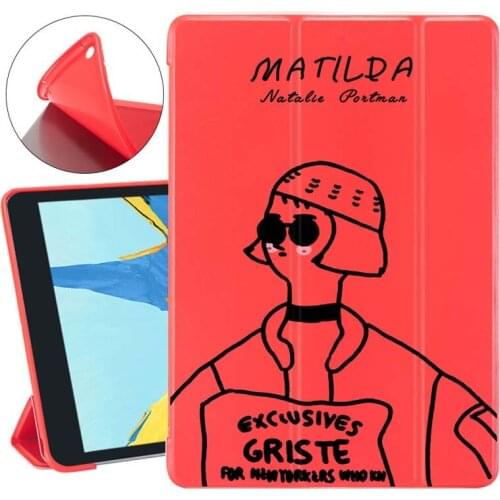 Creative Doodle Tablet Case for Ipad Mini 2 3 4 Cover Folding Holder Function for Ipad Air 1 2 3 7th Generation 11 Pro 2018 2020