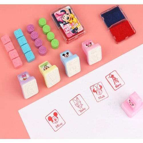 Mickey Minnie cartoon seal cute childrens kindergarten Gift Award seal toys