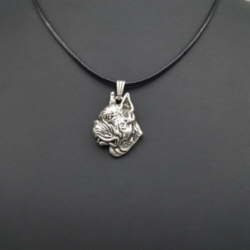 Fashion Cute vintage 3D Boxer dog Pendant Choker women Necklace Trendy delicate charm gift Jewelry